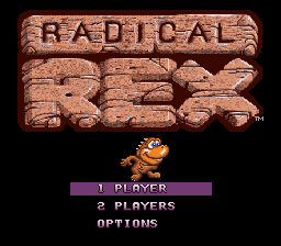 Radical Rex (USA) Title Screen